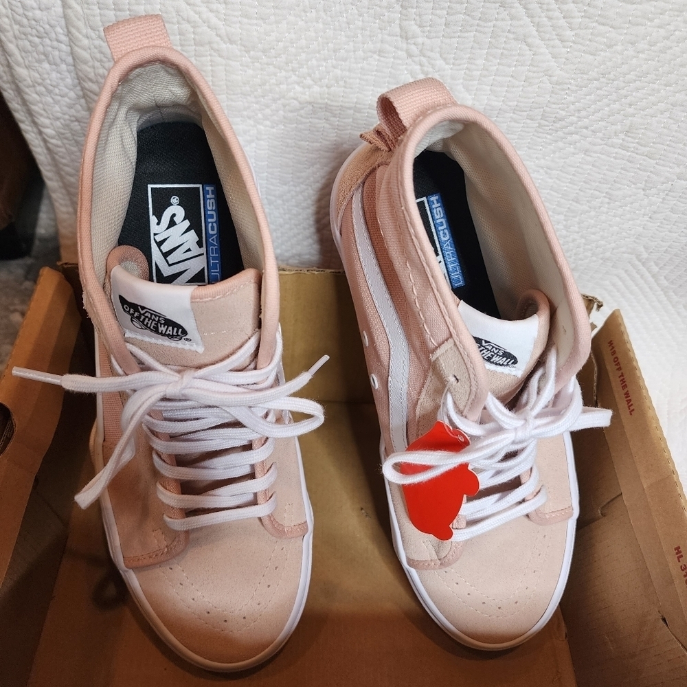 Vans Sentry Sk8-Hi Sneakers Pink Dusty Rose Women's Size 9.5 Men's‎ Size 8 New - Picture 12 of 17